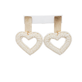 Millie B Designs MBD I Heart You Earring pink