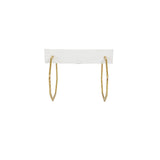 Millie B Designs MBD Gemma Hoop Earrings-Matte Gold