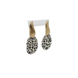 Millie B Designs MBD Eleanor Earrings - White Leopard