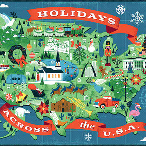 True South Puzzles TSP TSDTS74 Holidays Across America Puzzle