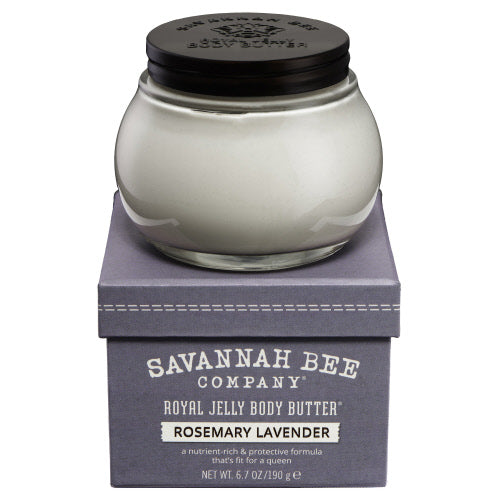 Savannah Bee Company SBC BRJBBRL Royal Jelly Body Butter, Rosemary Lavender, 6.7oz