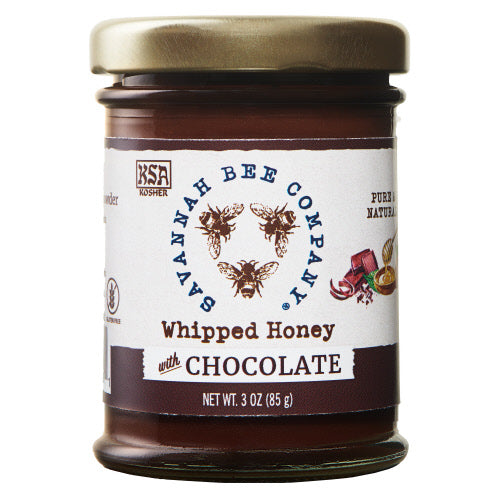 Savannah Bee Company SBC H3WCHOC Whipped Honey w/Chocolate, 3oz