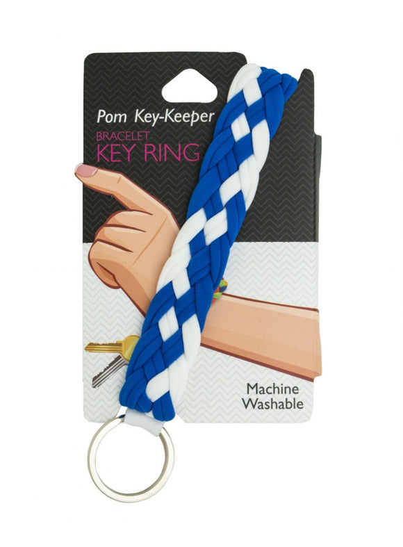Pomchies POM 48313 Pom Key Keeper Key Ring Royal/White