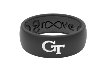 Groove Life GL R3-045 Original Silicone Ring - Georgia Tech Black/Black White Logo