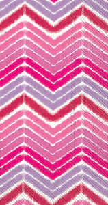 Boston International BI BF603155 IKAT Stripe Pink Guest Napkins