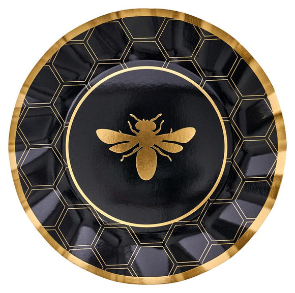 Sophistiplate LLC WDP-229 Honeybee Wavy Dinner Plate