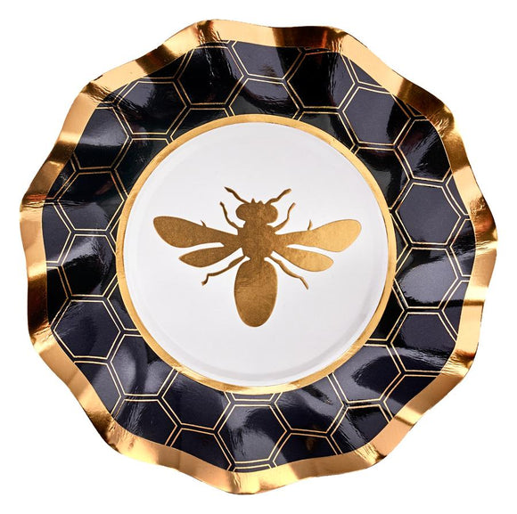 Sophistiplate LLC WAB-229 Honeybee Wavy Appetizer/Dessert Bowl