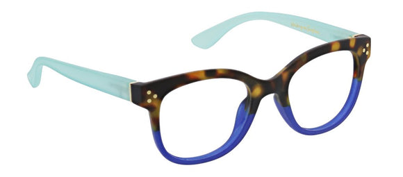 Peepers PS 2863 Walking on Sunshine Blue Light Glasses - Tortoise/Aqua