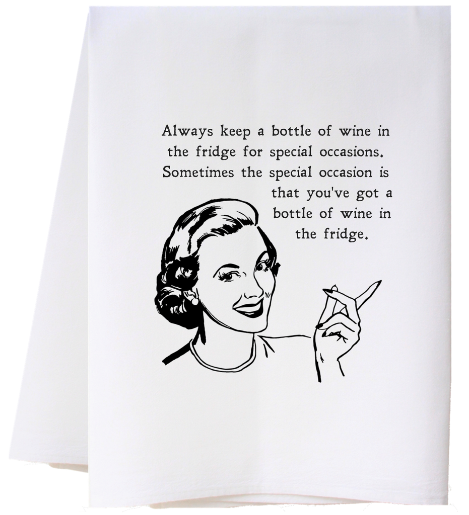 Cora & Pate Wine In Fridge Towel
