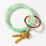 Ink + Alloy IA REKR0101 Marbled Acetate Bangle Key Ring