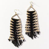 Ink + Alloy IA SBER2201 Arrow Fringe on Triangle Earrings