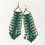 Ink + Alloy IA SBER2201 Arrow Fringe on Triangle Earrings