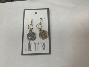 Lula 'n' Lee LL E.505-12 Silver Pewter Metal Dangle Earrings