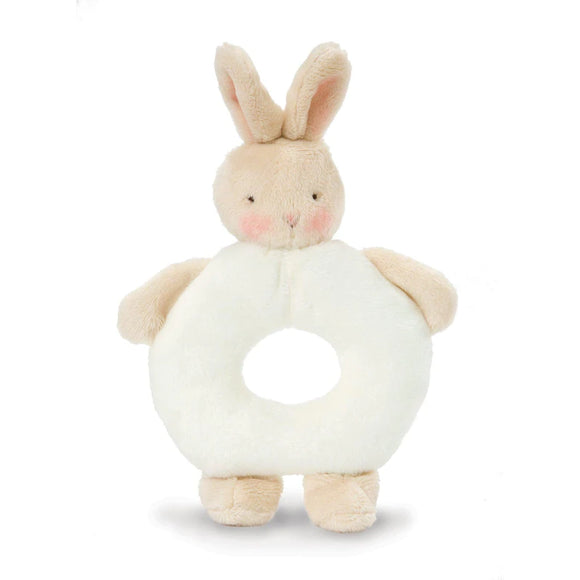 Kids Preferred KP 181203 Bunnies By The Bay Bunny Ring Rattle - White