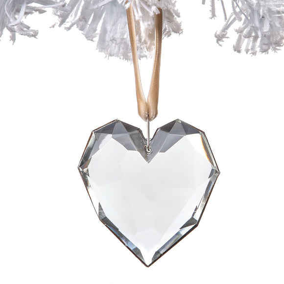 Demdaco 2020140643 Faceted Heart Ornament