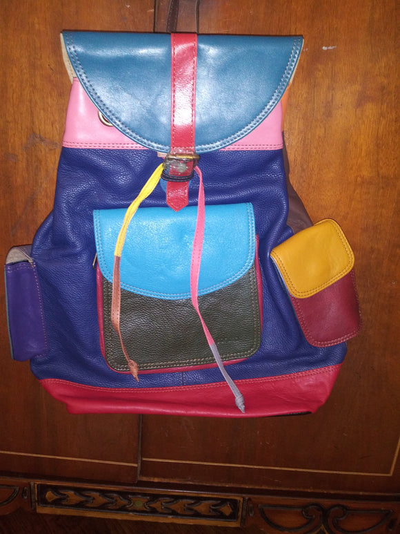 Soruka 047010L-1 Blake Plain Leather Backpack