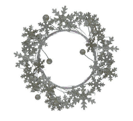 Creative Co-Op CCOP XC0264 Mini Snowflake Wreath