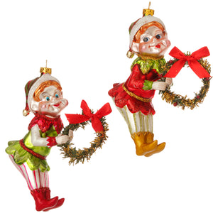 Raz Imports RZ 3520000 5.5" Elf Ornament