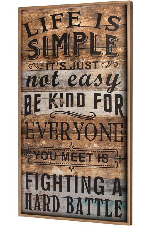 Manual Woodworkers MWW IWWSRL Life Is Simple Word Sign