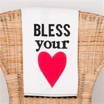 Glory Haus GH 7080519 Bless Your Heart Tea Towel