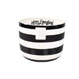 Coton Colors CC MINI-BWL-BLK Black Stripe Happy Everything Mini Bowl