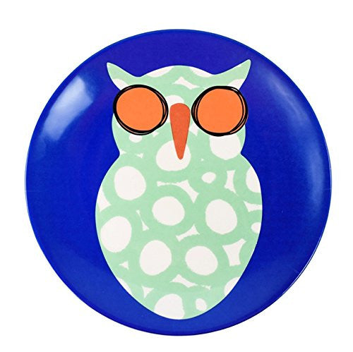 Coton Colors CC CRT-8SPL-OWL Critter 8 Salad Plate Owl