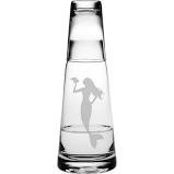 Susquehanna Glass Co SG Mermaid Cone Night Bottle