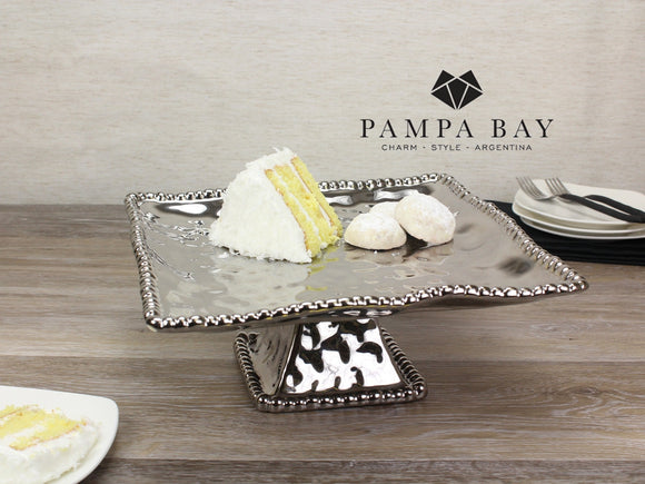 Pampa Bay PB CER1195 Porcelain Square Cake Stand