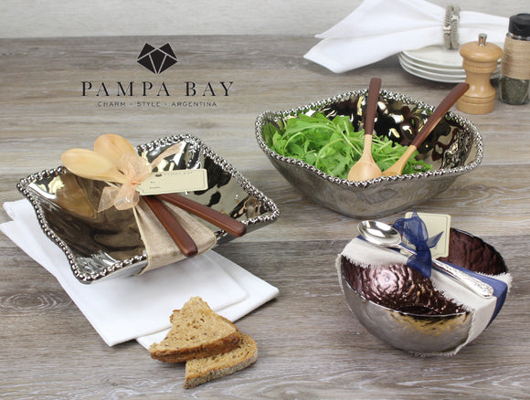 Pampa Bay PB CER-1718-SET Let's Entertain Porcelain Salad Bowl 3Pc. Set