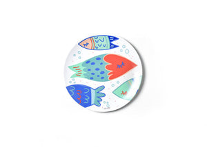 Coton Colors CC M10DP-SEA-FISH Under the Sea Fish 10" Melamine Dinner Plate