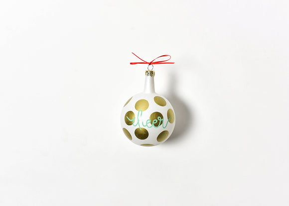 Coton Colors CC CHMAS-SPR-CHR Christmas Spirits Cheer Vintage Glass Ornament