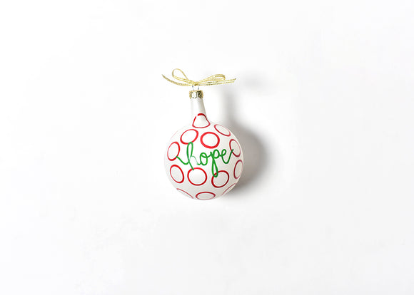 Coton Colors CC CHMAS-SPR-HPE Christmas Spirits Hope Vintage Glass Ornament