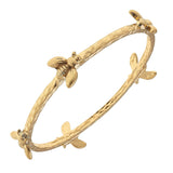 Canvas Jewelry CJ 21747B Bangle Bracelet in Worn Gold