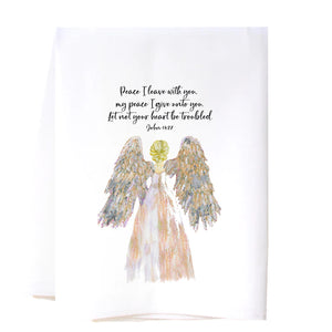 Southern Sisters Home SSH 22FSTPA Peace Angel Flour Sack Towel