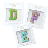 Canvas Jewelry CJ 23785P Stuck on You Large Chenille Glitter Varsity Letter Patch