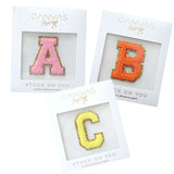 Canvas Jewelry CJ 23785P Stuck on You Large Chenille Glitter Varsity Letter Patch