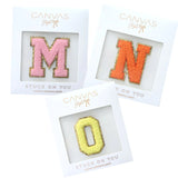 Canvas Jewelry CJ 23785P Stuck on You Large Chenille Glitter Varsity Letter Patch