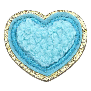 Canvas Jewelry CJ 23835P Stuck on You Small Chenille Glitter Heart Patch