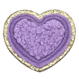 Canvas Jewelry CJ 23835P Stuck on You Small Chenille Glitter Heart Patch