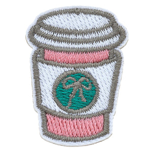 Canvas Jewelry CJ 23847P-PK Stuck on You Small Latte Patch in Pink & Green