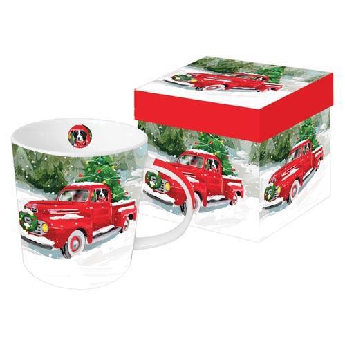 Paperproducts Design PD 28203 Noah's Red Pickup Gift Box Mug