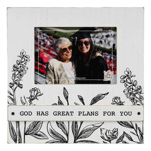 Glory Haus GH 30143413 Flower God Has Great Plans White Frame