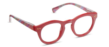 Peepers PS 3071 Clover Blue Light Glasses - Red/Plaid