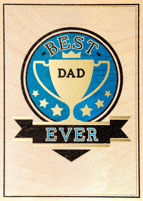 Design Design DD 100-80492 Best Dad Ever on Wood