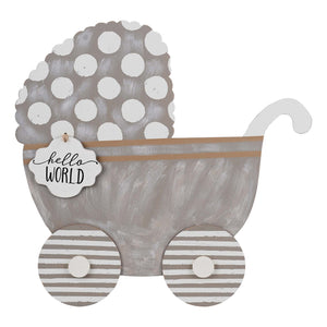 Glory Haus GH 33140502 Hello World Baby Carriage Topper