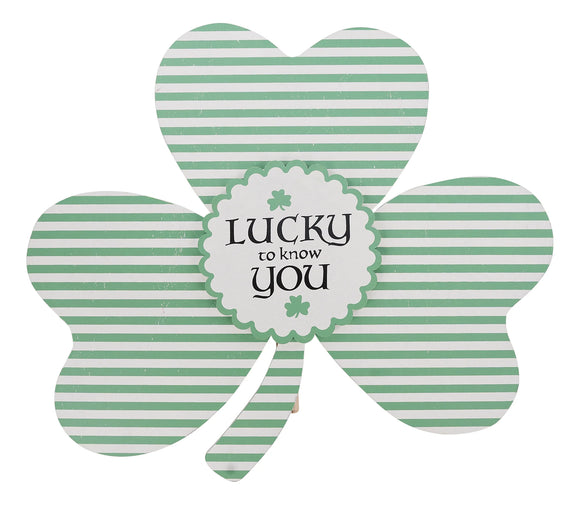 Glory Haus GH 33150503 Lucky to Know You Shamrock Topper