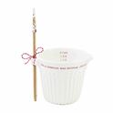 Mud Pie MP 40480007 Holiday Measuring Cup & Spatula Set