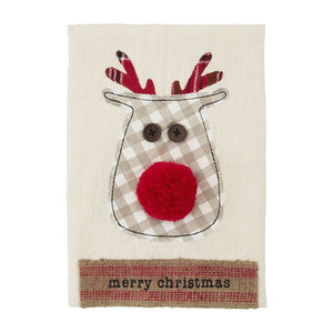 Mud Pie MP 41500245 Christmas Appliqued Towels