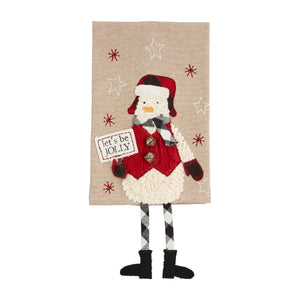 Mud Pie MP 41500228 Christmas Dangle Leg Towel