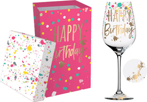 Evergreen Enterprises Inc. EE 3CWG6423B "Happy Birthday" Wine Glass with Box